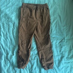 Brown Casual Jogger Pants with Relaxed Fit
